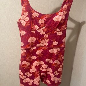 Fighting Eel Pink Floral Jumpsuit